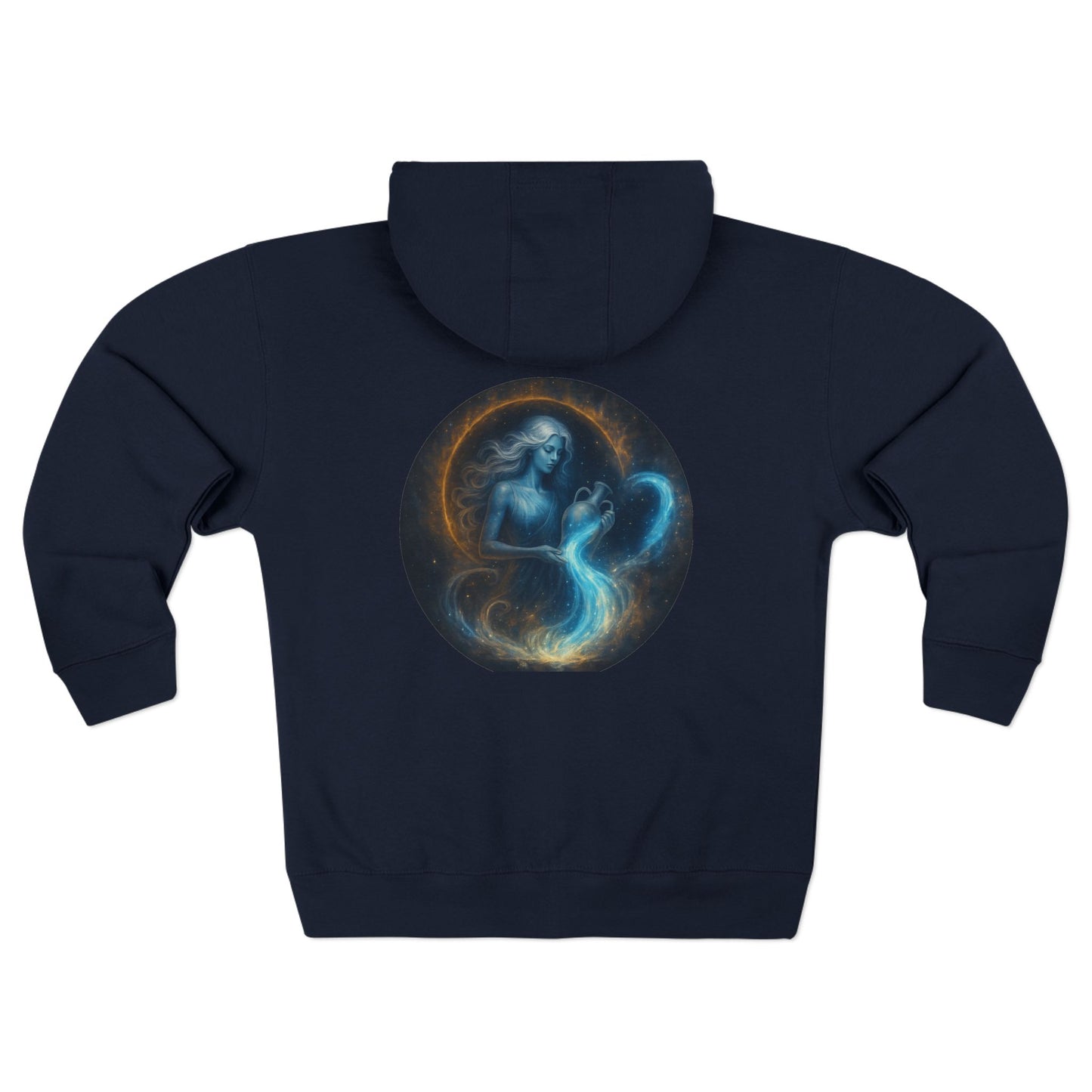 Aquarius Unisex Zip Hoodie