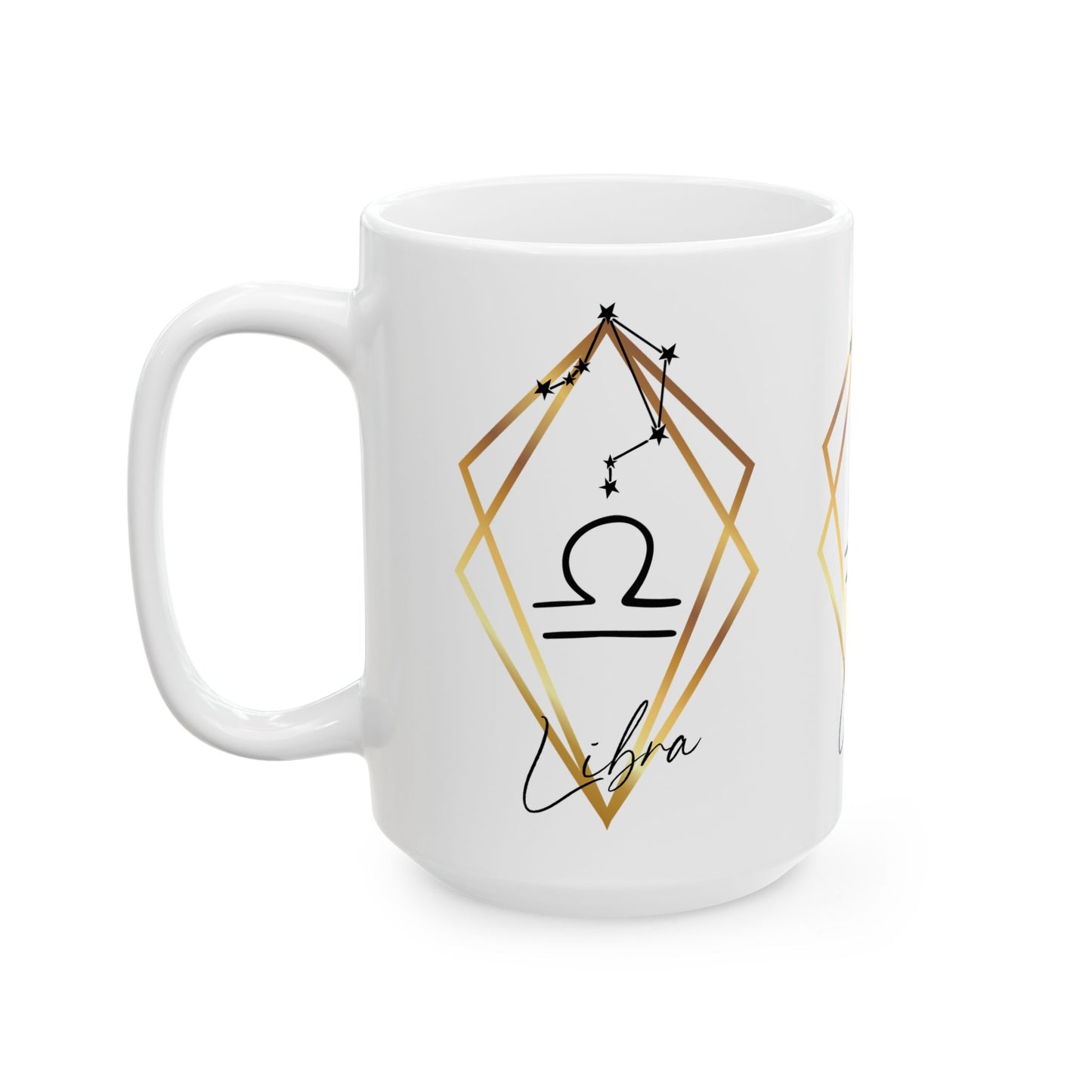 Libra Constellation Ceramic Coffee Cup 15oz
