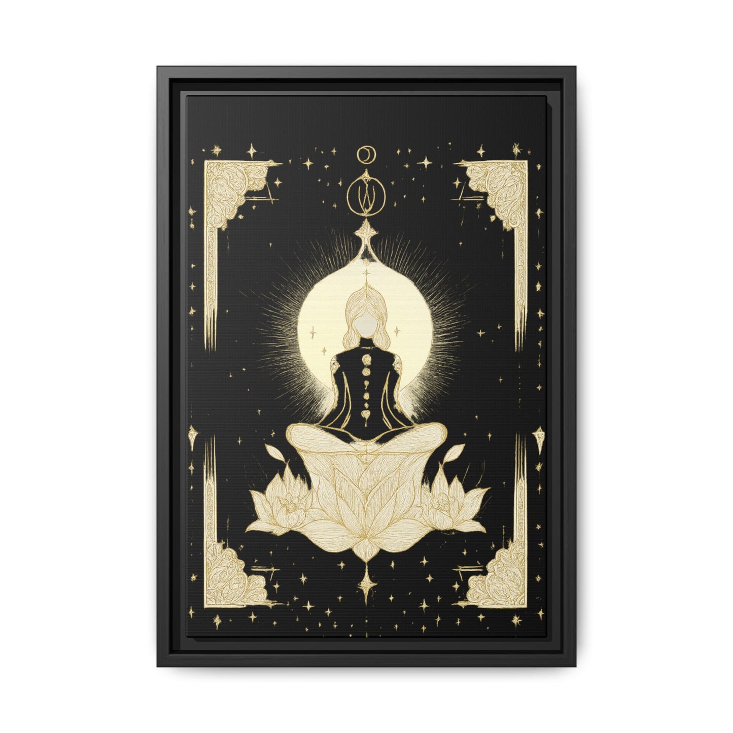 Meditation Art Framed Canvas
