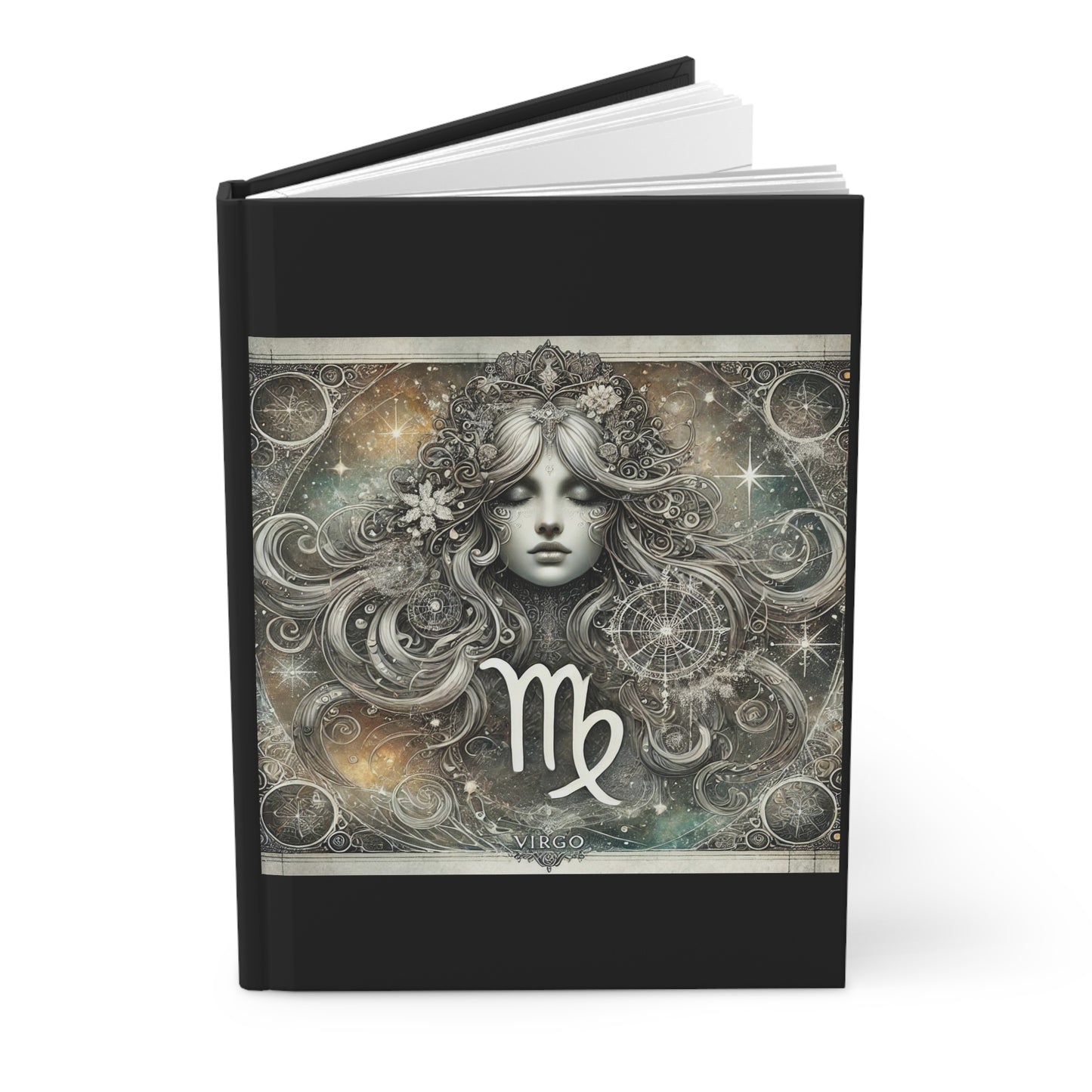 Virgo Zodiac Hardcover Notebook