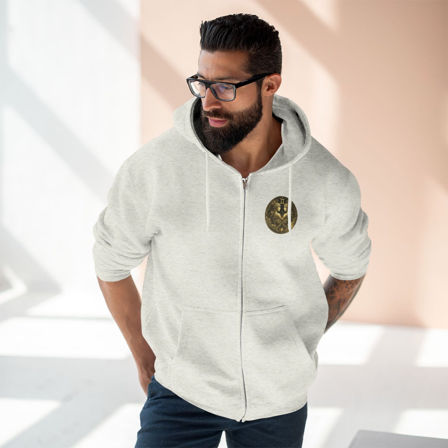 Gemini Unisex Zip Hoodie