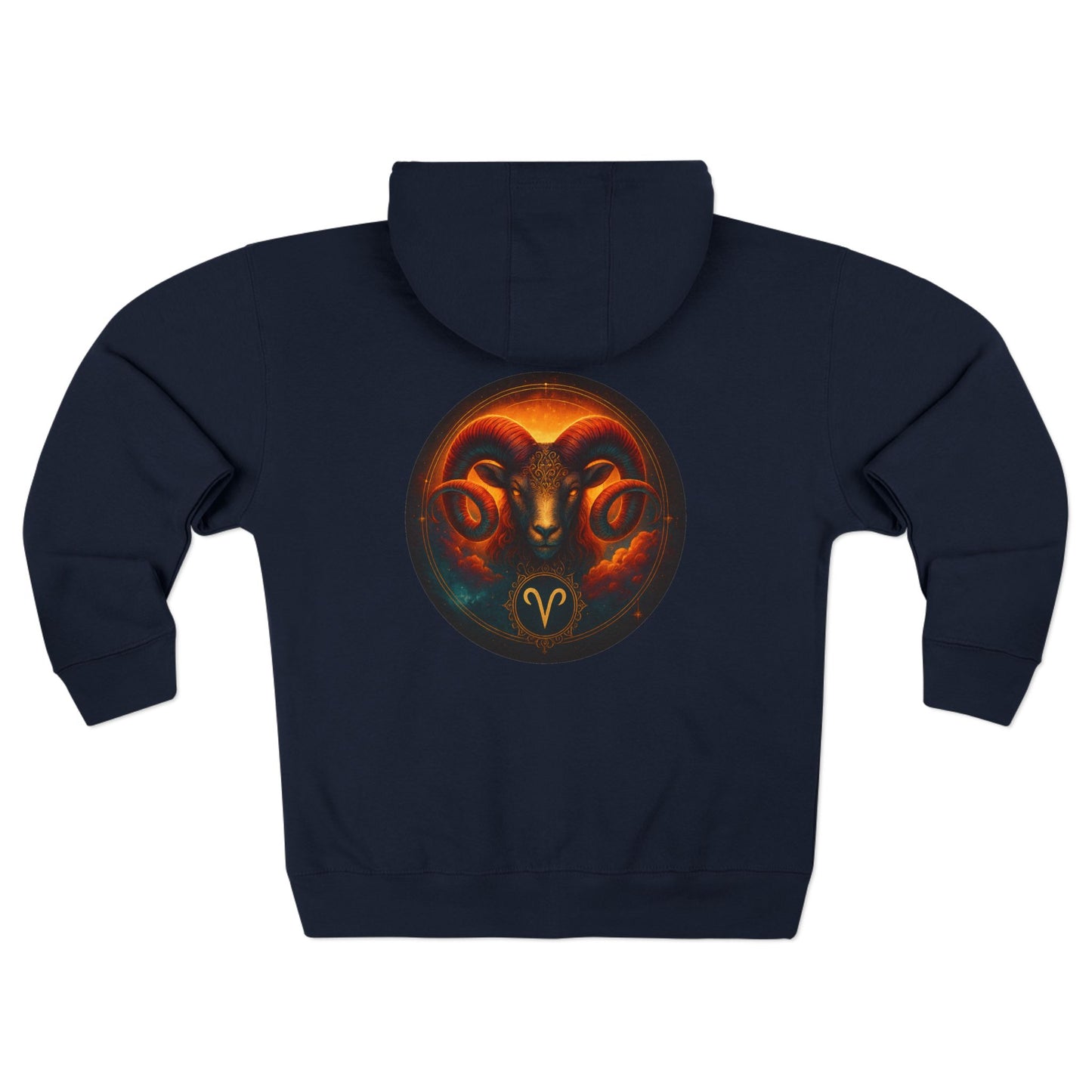 Aries Unisex Zip Hoodie