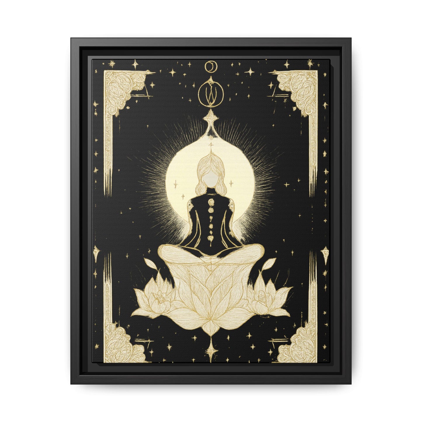 Meditation Art Framed Canvas