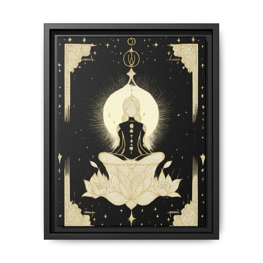 Meditation Art Framed Canvas