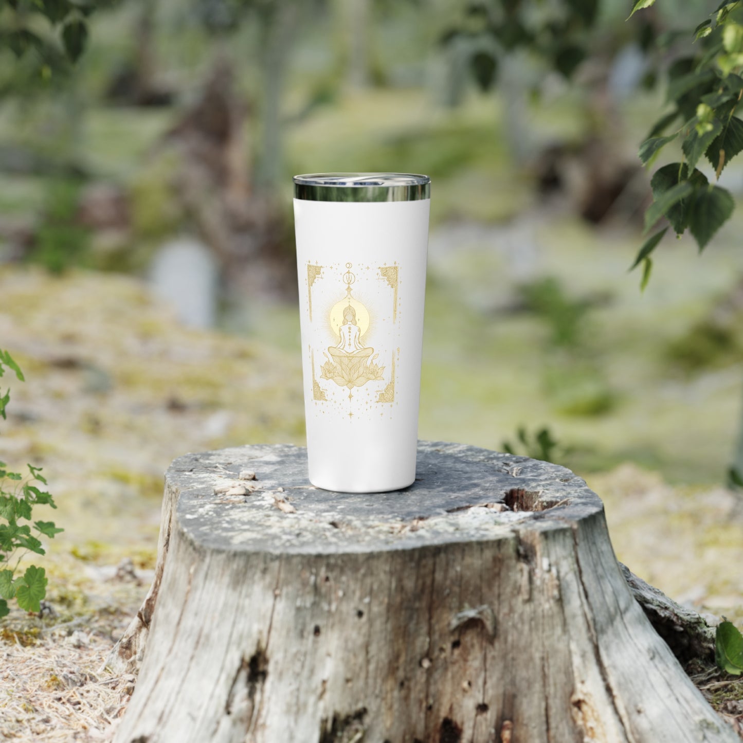 Serene Buddha Copper Vacuum Insulated Tumbler