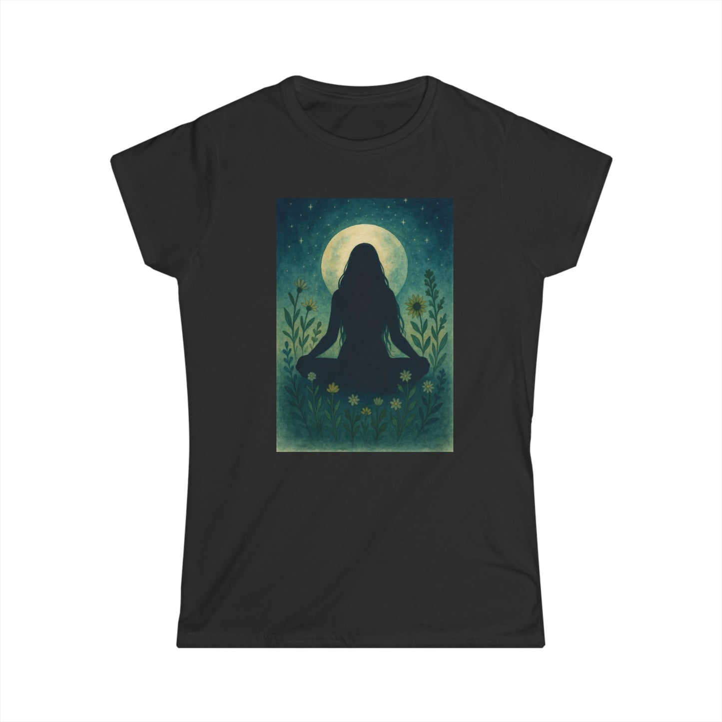 Moonlit Meditation Women's Softstyle Tee