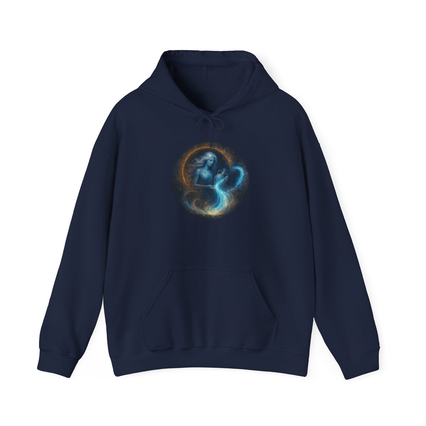Aquarius Zodiac Unisex Fleece Hoodie