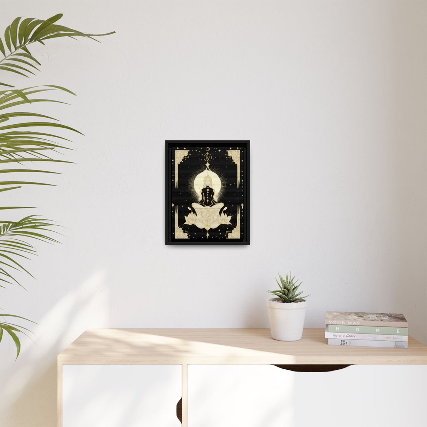 Meditation Art Framed Canvas