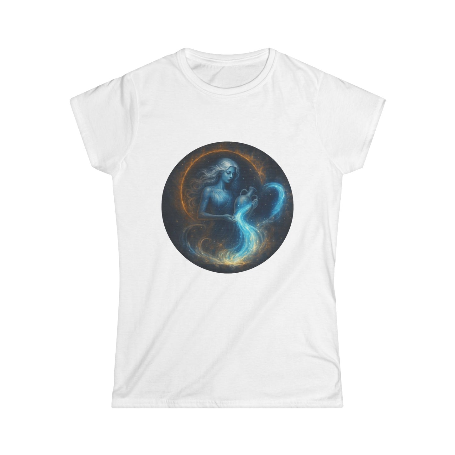 Aquarius Tee Zodiac Sign Softstyle Women’s Tee Shirt