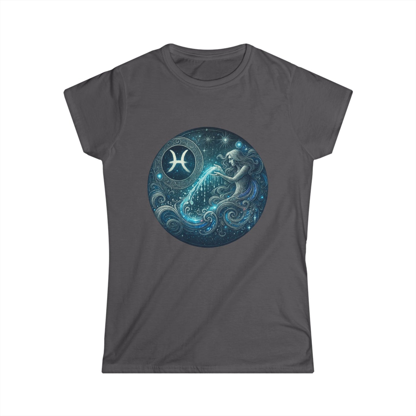 Aquarius Tee Zodiac Sign Softstyle Women’s Tee Shirt