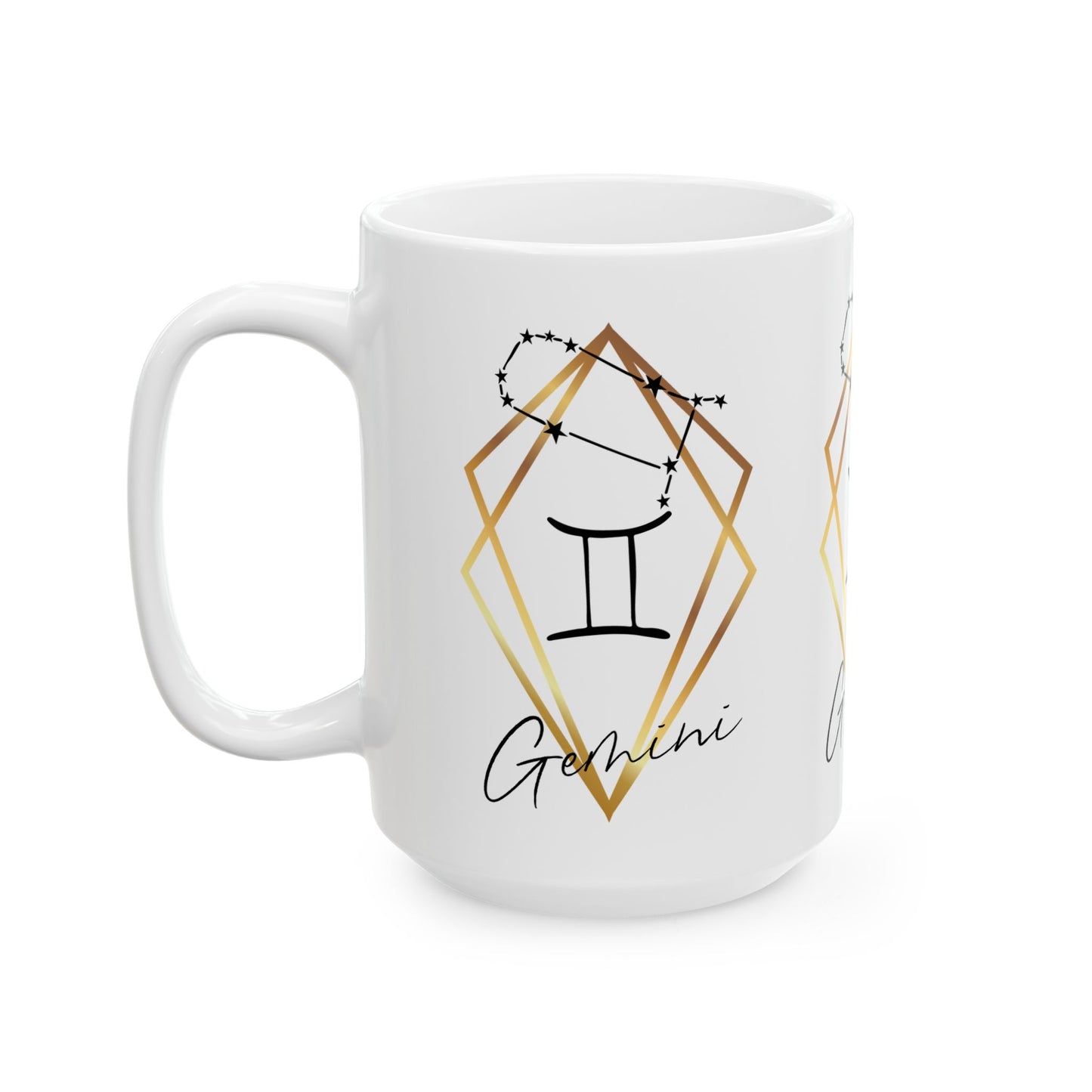 Gemini Constellation Ceramic Coffee Cup 15oz