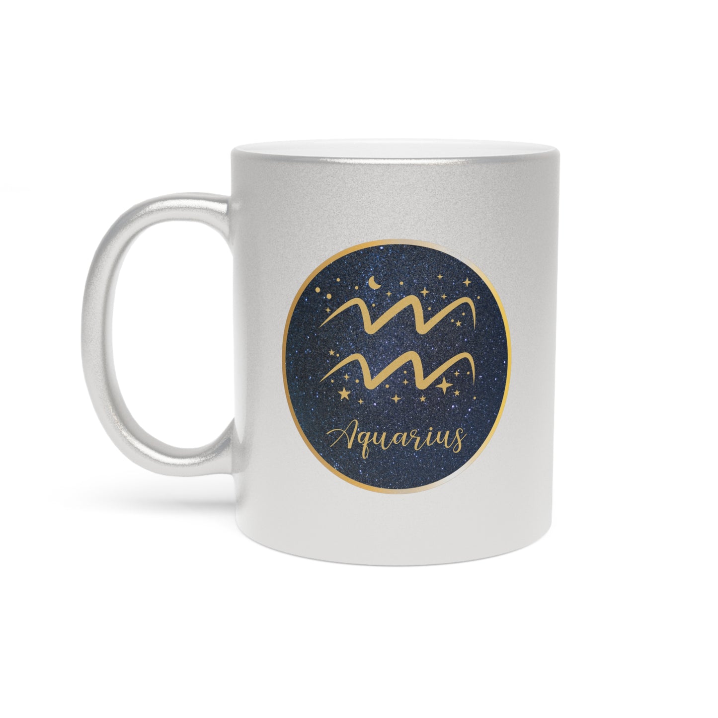 Aquarius 11oz Metallic Mug