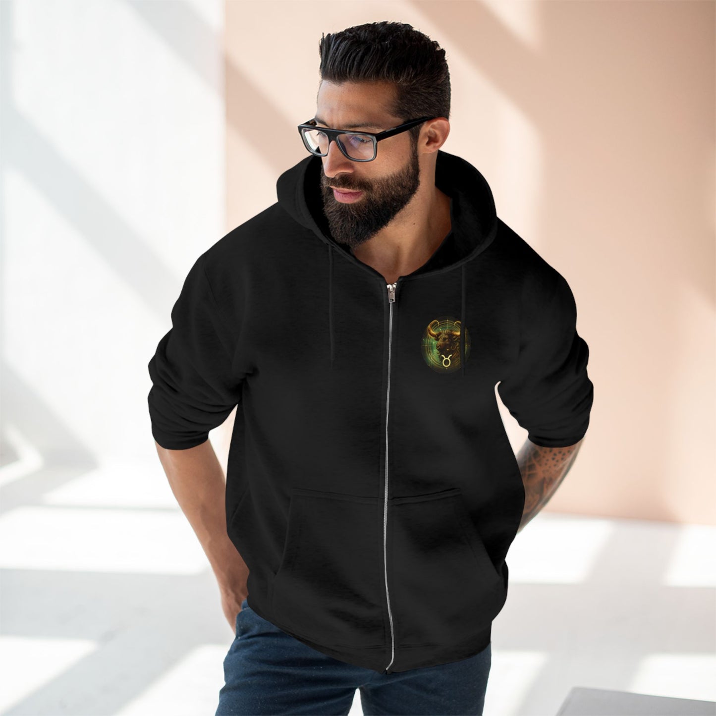 Taurus Unisex Zip Hoodie