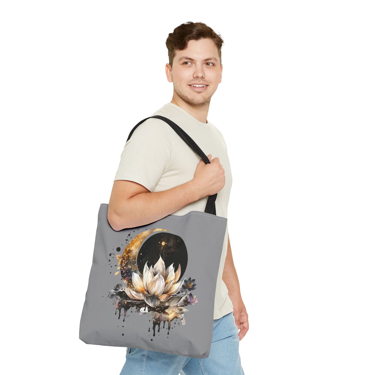 Moon Lotus Tote Bag