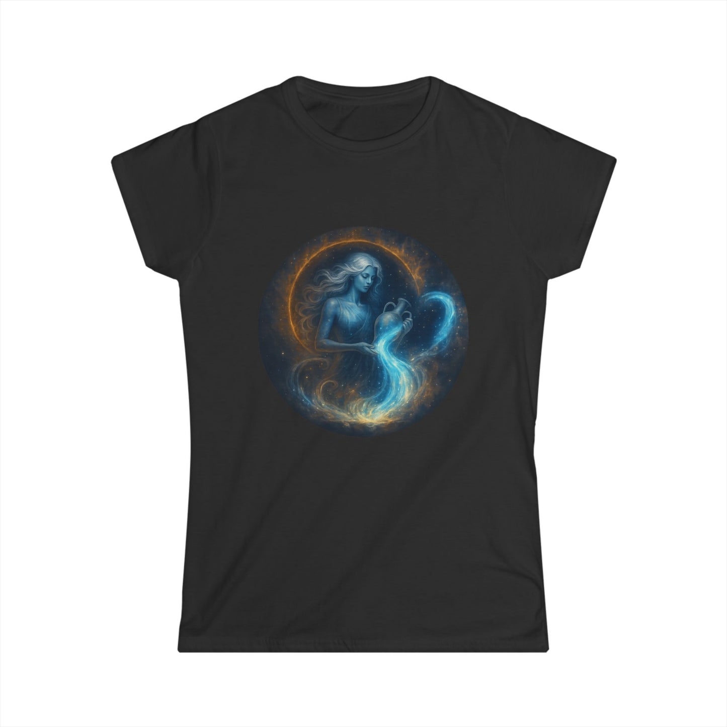 Aquarius Tee Zodiac Sign Softstyle Women’s Tee Shirt
