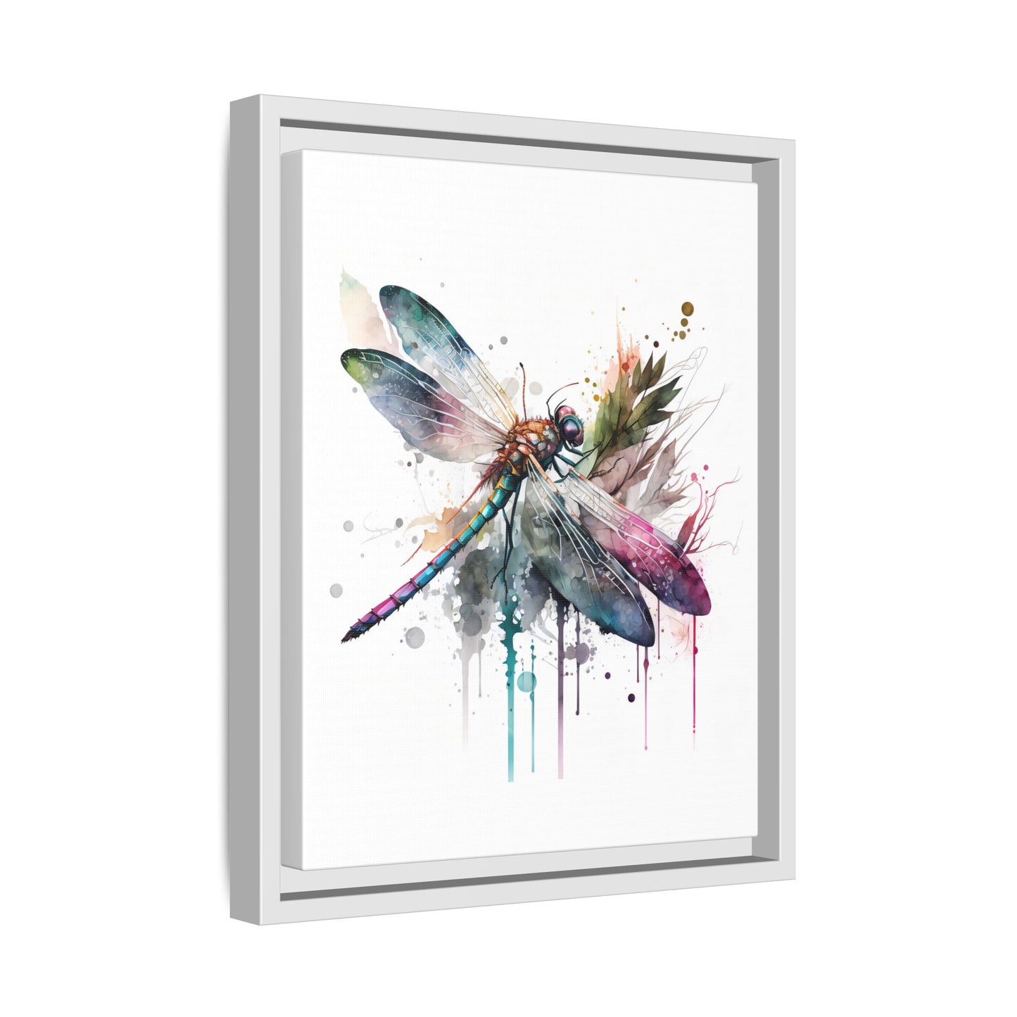 Colorful Dragonfly Art Print 11x14