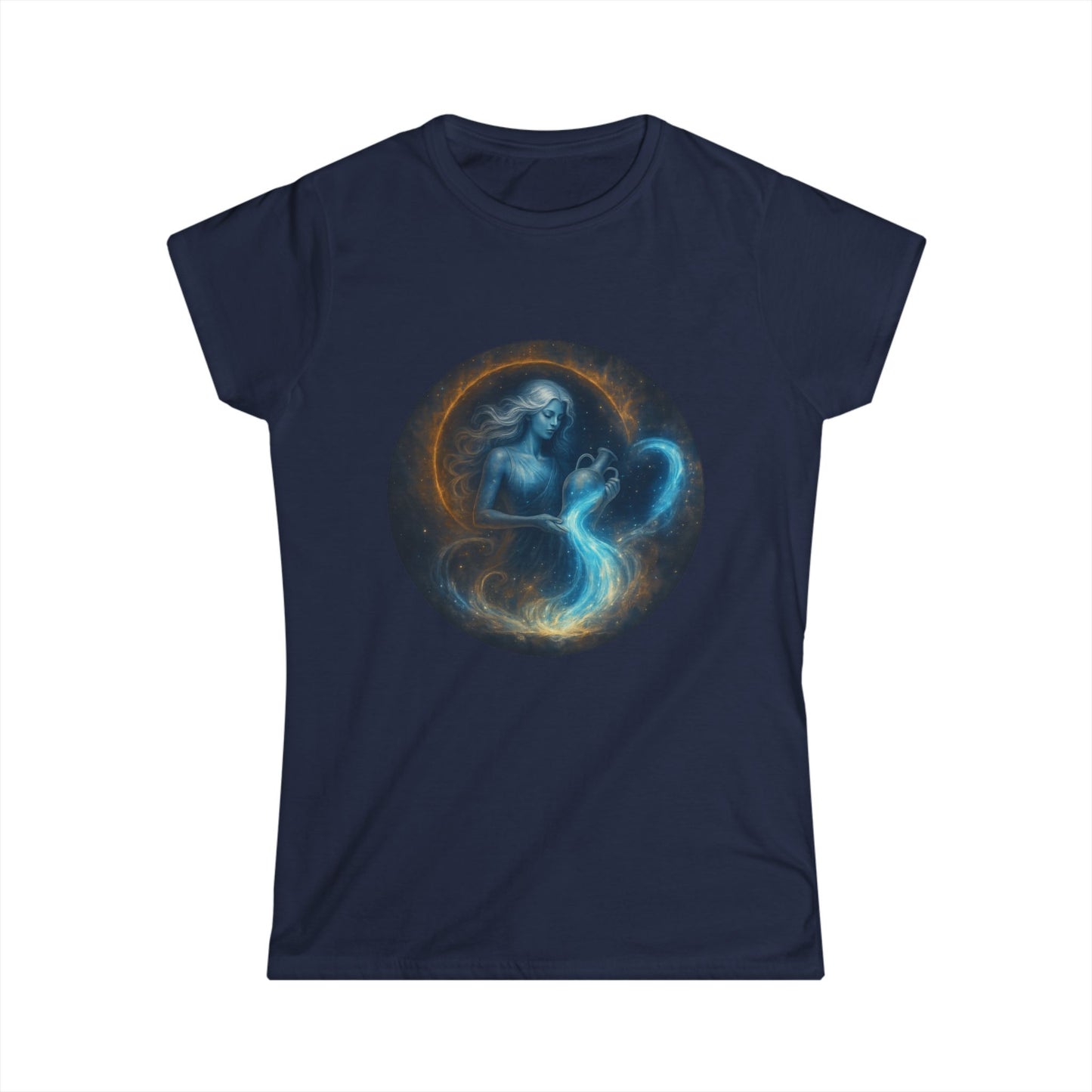 Aquarius Tee Zodiac Sign Softstyle Women’s Tee Shirt