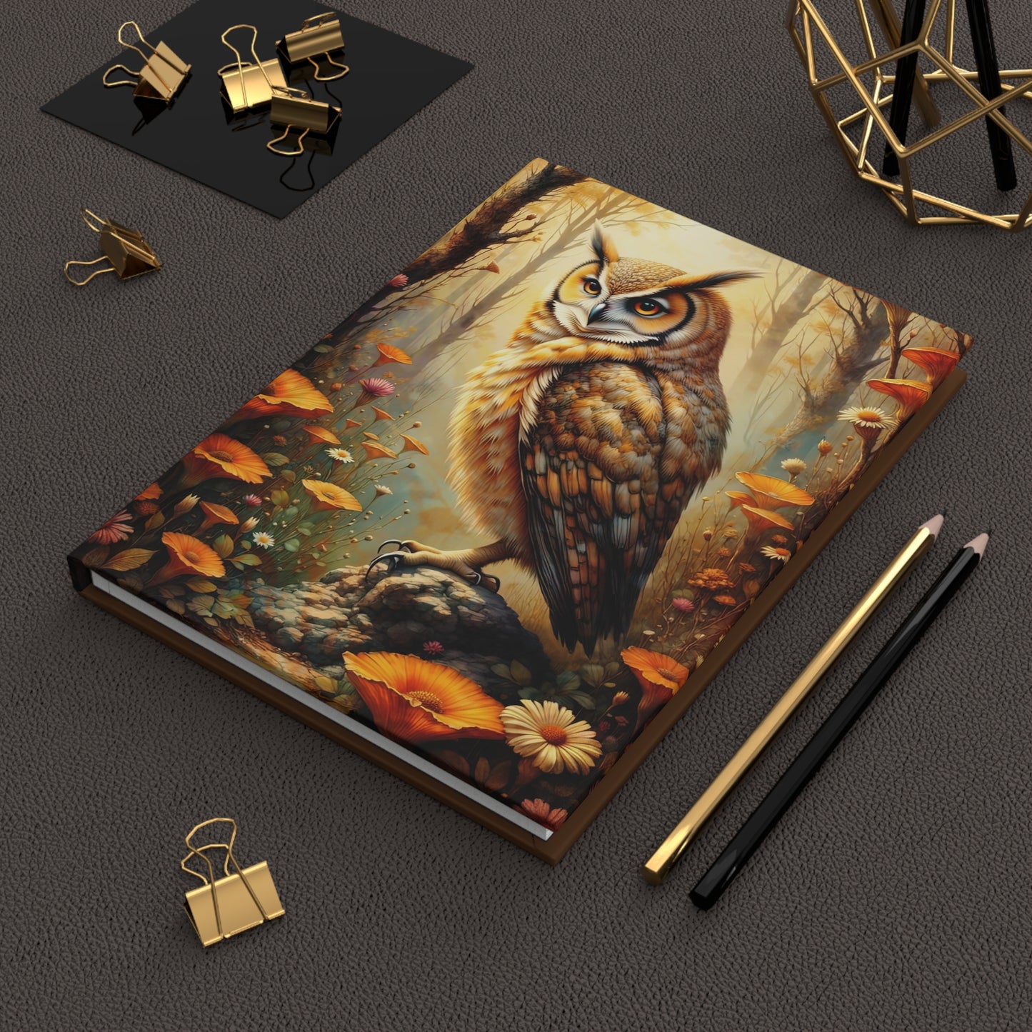 Owl Lover's Hardcover Journal