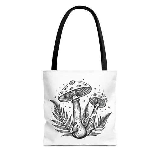 Bohemian Mushroom Tote Bag