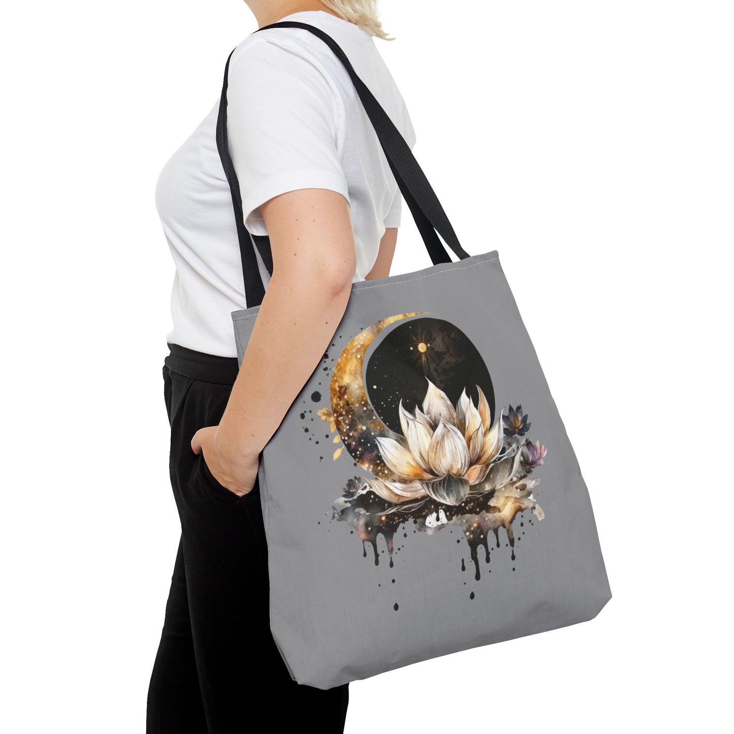 Moon Lotus Tote Bag