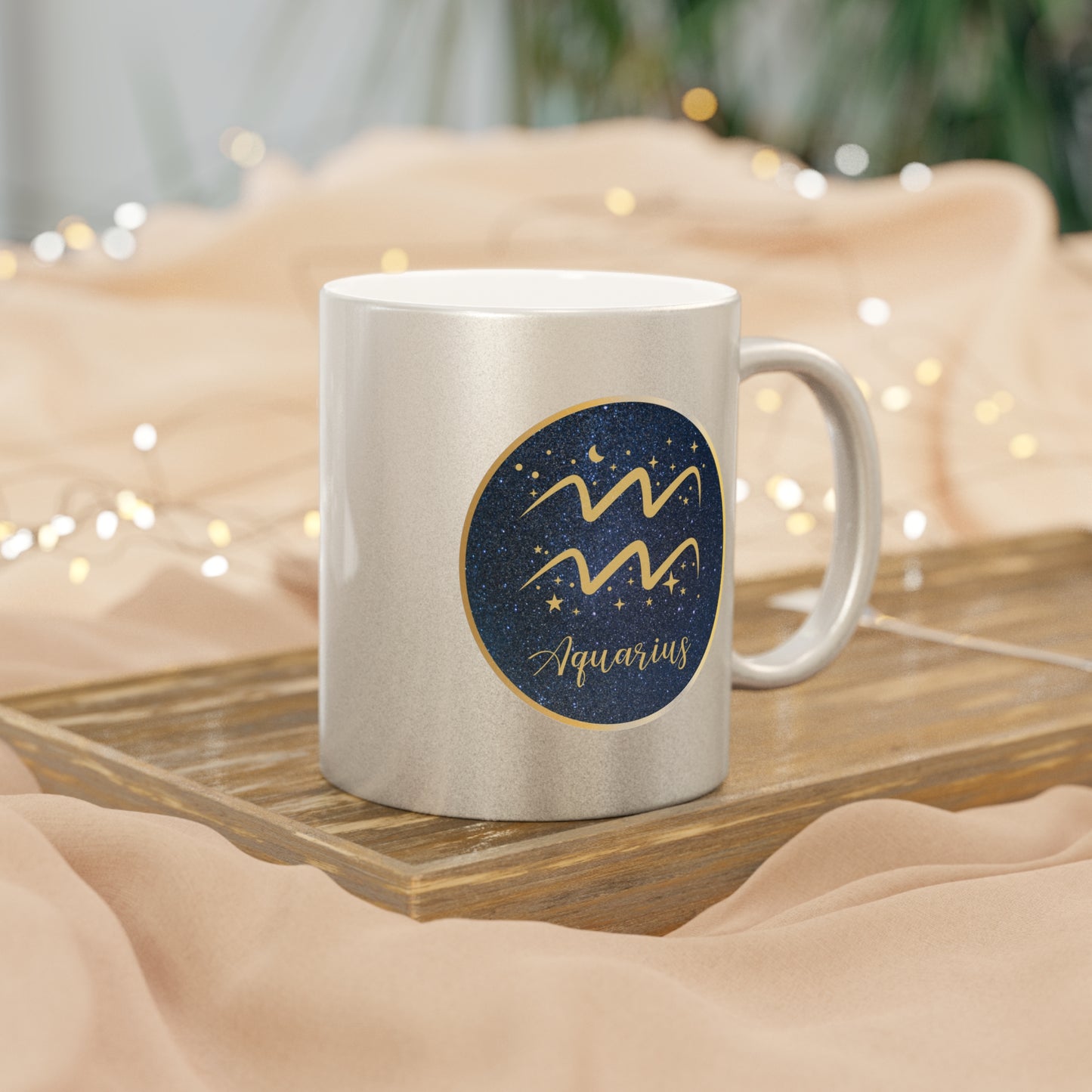 Aquarius 11oz Metallic Mug