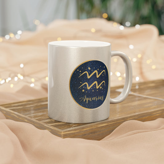 Aquarius 11oz Metallic Mug