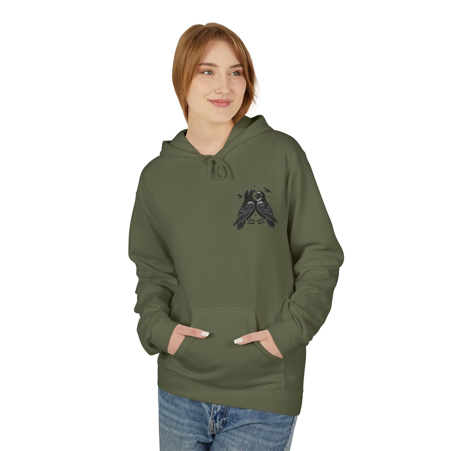 Raven Love Unisex Fleece Pullover