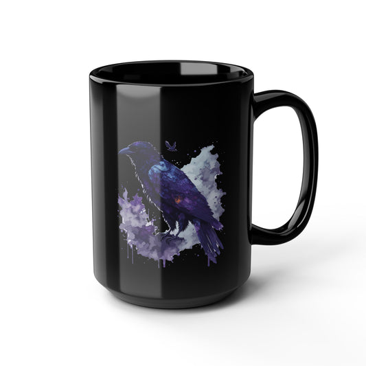 Artistic Raven Black Mug - 15oz