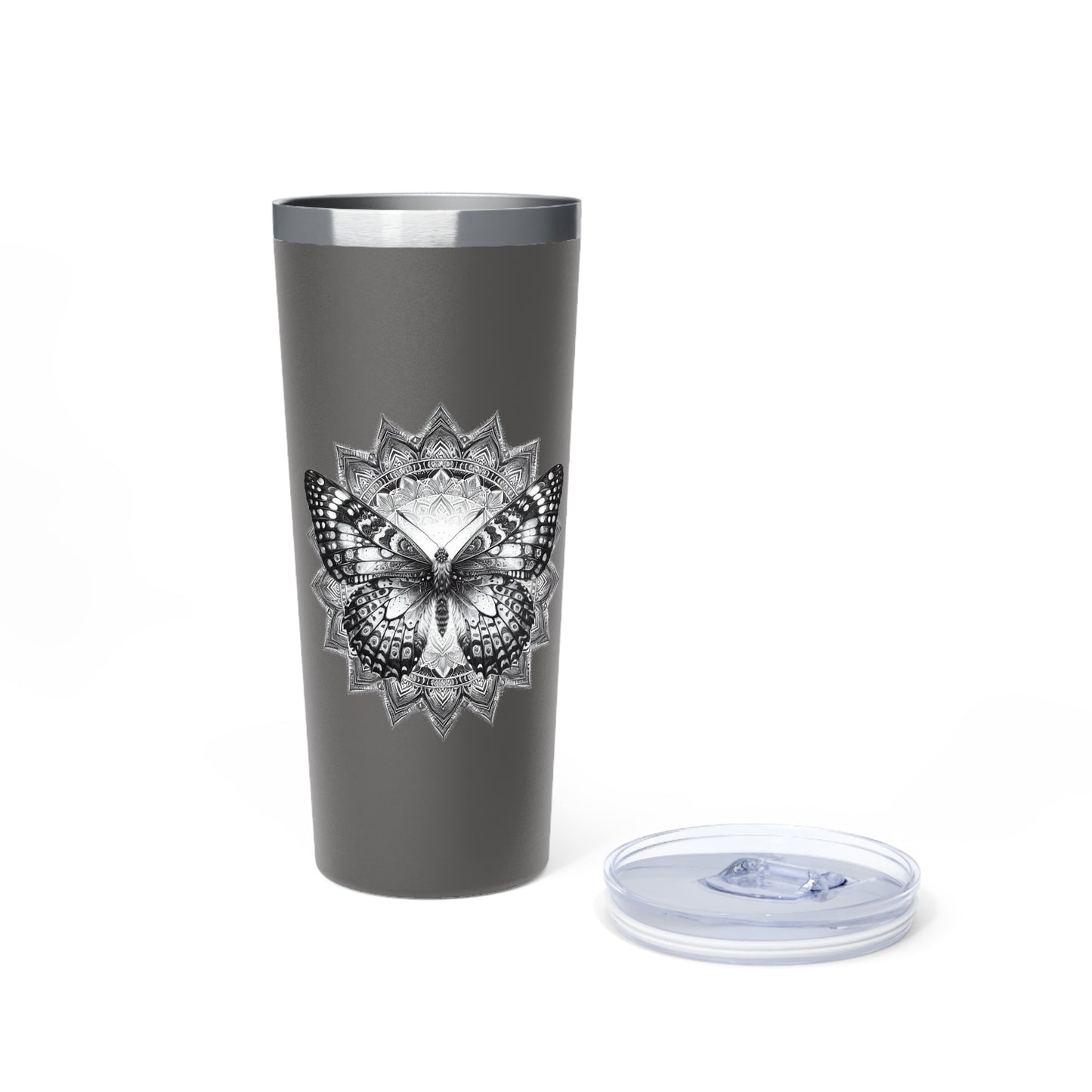Elegant Butterfly Copper Vacuum Insulated Tumbler