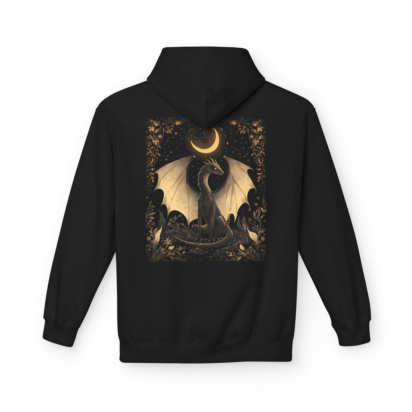 Magical Dragon & Moon Fleece Unisex Pullover