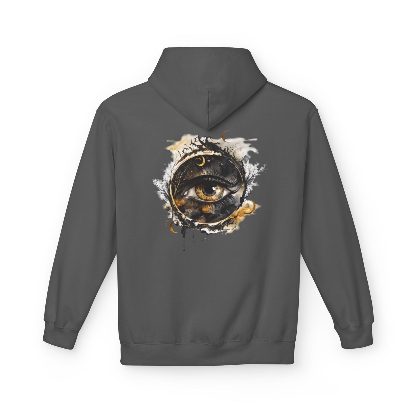 Mystical Eye Fleece Hoodie - Cozy Unisex Wear