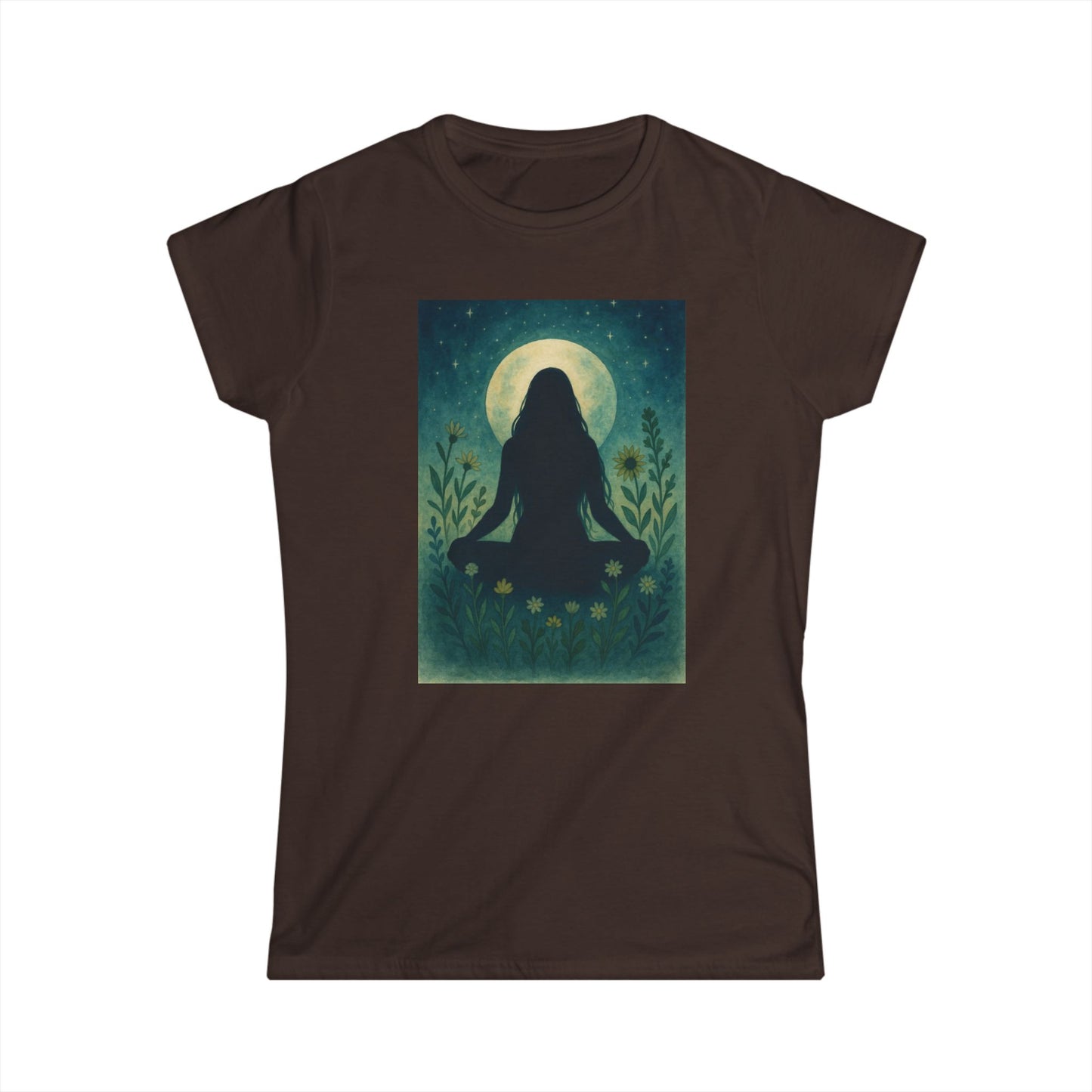 Moonlit Meditation Women's Softstyle Tee