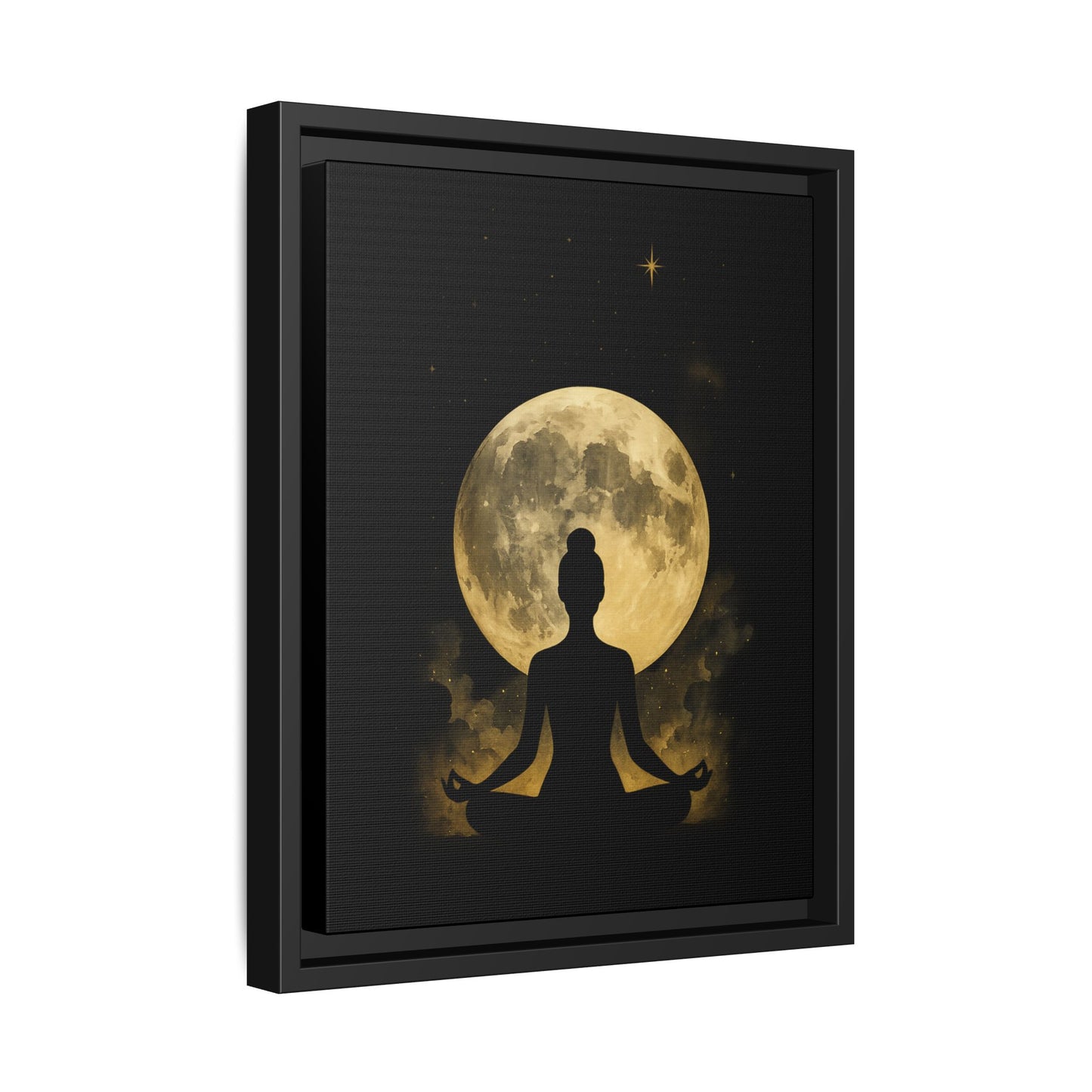 Meditative Moon Canvas Art