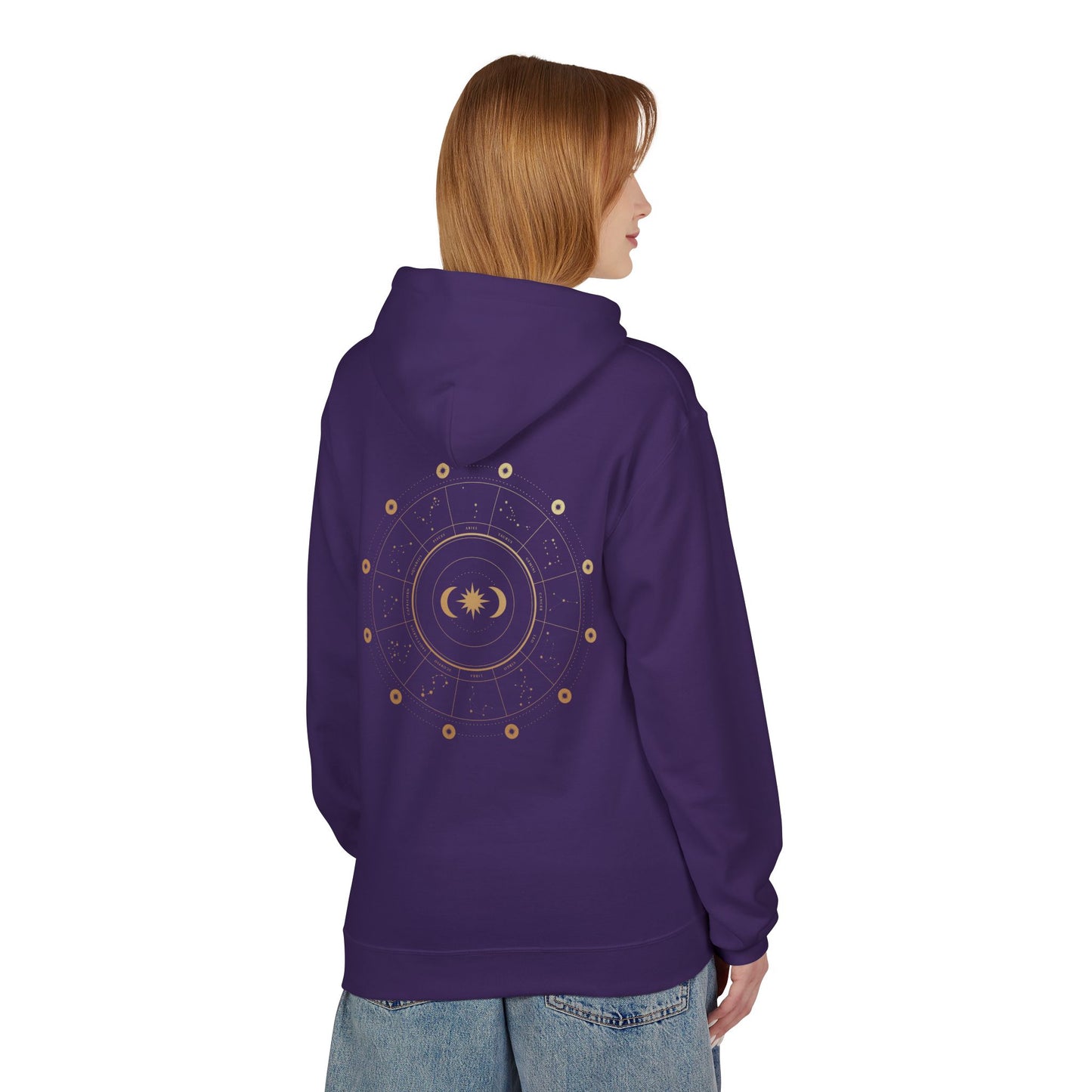 Celestial Glow  Unisex Midweight Softstyle Fleece Hood