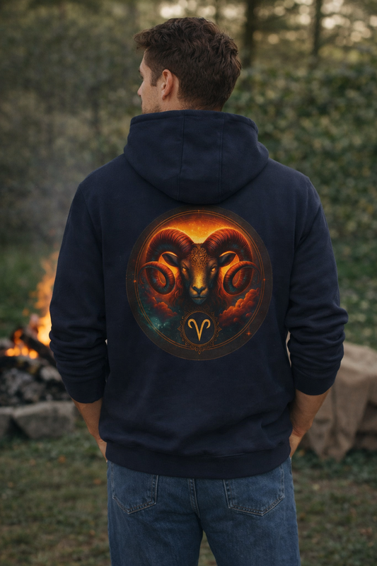 Aries Unisex Zip Hoodie
