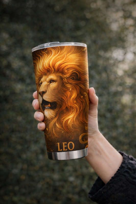 Leo Celestial 30oz Stainless Steel Custom Tumbler