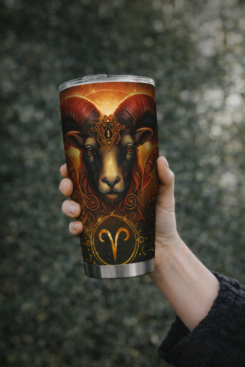 Aries Celestial 30oz Stainless Steel Custom Tumbler