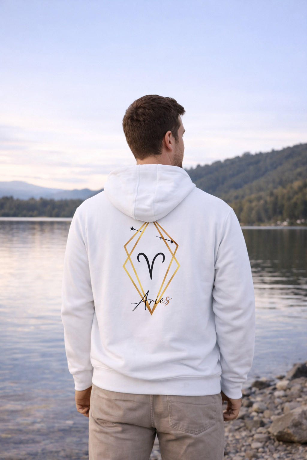 Aries Unisex Zip Hoodie