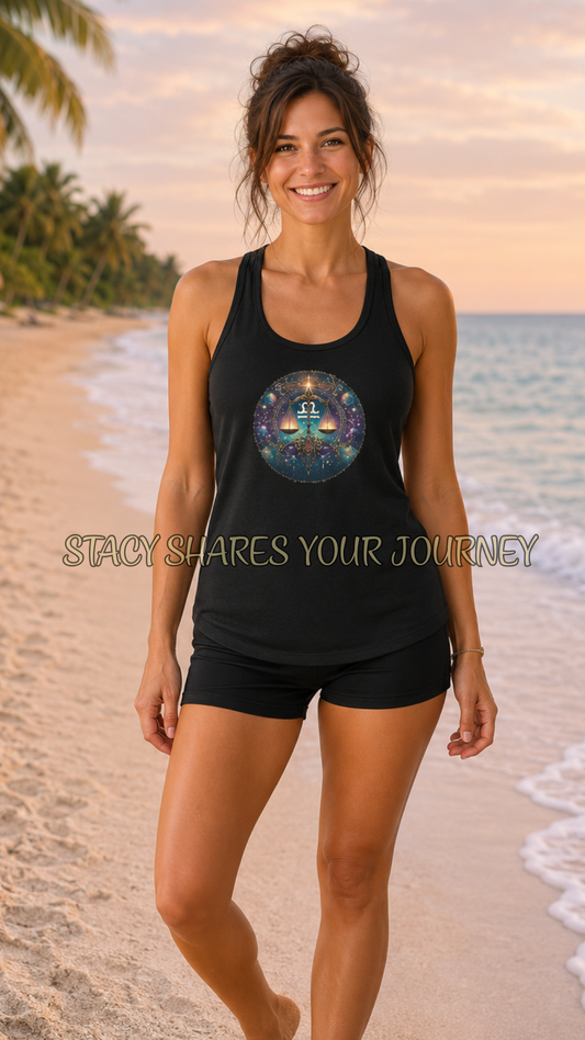 Libra Zodiac Women’s Racerback Tank Top